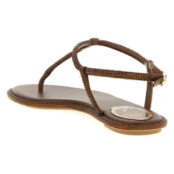 René Caovilla Sandaler*Diana Flat Sandal Brun