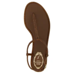 René Caovilla Sandaler*Diana Flat Sandal Brun