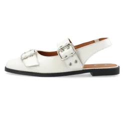 Cashott Ballerina Sko*DIANA Mary Jane Patent Ballerinas Off White Hvid