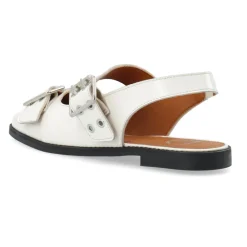 Cashott Ballerina Sko*DIANA Mary Jane Patent Ballerinas Off White Hvid