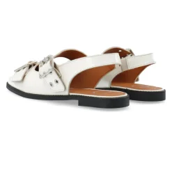 Cashott Ballerina Sko*DIANA Mary Jane Patent Ballerinas Off White Hvid