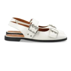 Cashott Ballerina Sko*DIANA Mary Jane Patent Ballerinas Off White Hvid