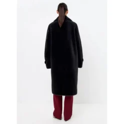 Cesare Gaspari Frakker*Dobbeltknappet Fuskepelsfrakke Miriam Grå