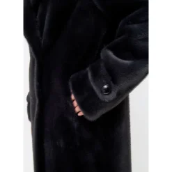 Cesare Gaspari Frakker*Dobbeltknappet Fuskepelsfrakke Miriam Grå