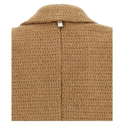 Giuseppe Di Morabito Jakker*Double-breasted Blazer i Flettet Raffia Beige