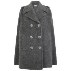 RED Valentino Frakker*Double-Breasted Coat Grå