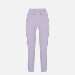 Elisabetta Franchi Bukser*Double-Layer Stretch Crepe Bukser Lilla