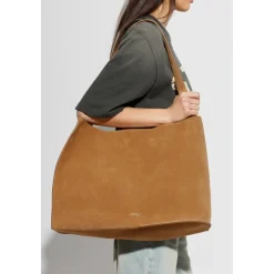 Studio Nicholson Indkøbstasker*Doublet Suede Shopper Taske Beige