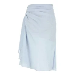 Givenchy Nederdele*Draperet nederdel i Monogram 72 Jacquard Blå