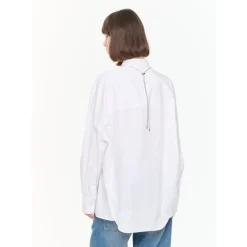 PLAN C Bluser & Skjorter*Draperet Skjorte Hvid