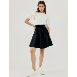 Silvian Heach Nederdele*Drawstring Bag Life Nederdel Sort