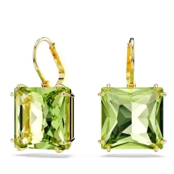 Swarovski Smykker*Dråbeøreringe Grøn