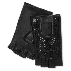 Philipp Plein Handsker*Driver Gloves with Crystals Sort