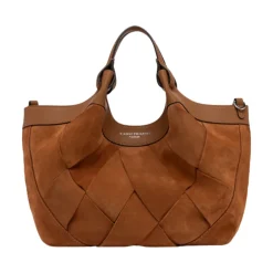 Gianni Chiarini Indkøbstasker*Dua Tote Bag Brun