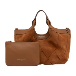 Gianni Chiarini Indkøbstasker*Dua Tote Bag Brun
