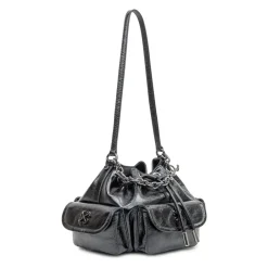 Off White Skuldertasker*Dumbo Bucket Bag Sort