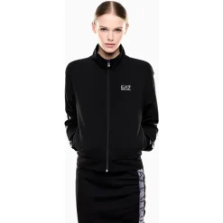 Emporio Armani EA7 Striktrøjer & Sweatere*Dynamic Athlete Zip Sweatshirt Sort