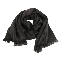 Saint Laurent Tørklæder*Echarpe YSL Random B Scarf Sort
