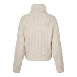 Isabel Marant Striktrøjer & Sweatere*Ecru Kabelstrikket Jumper Beige