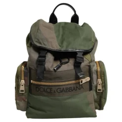 Dolce & Gabbana Rygsække*Eksklusiv Struds Læder Kontinental Pung Grøn