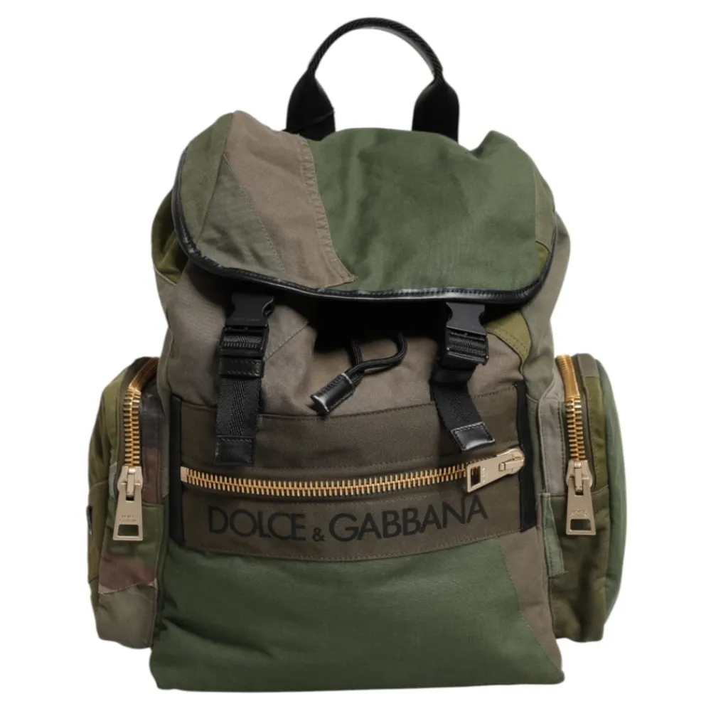 Dolce & Gabbana Rygsække*Eksklusiv Struds Læder Kontinental Pung Grøn