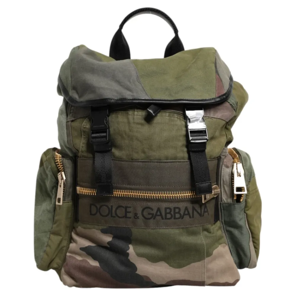 Dolce & Gabbana Rygsække*Eksklusiv Struds Læder Pung Grøn