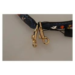 Dolce & Gabbana Tilbehør Til Tasker*Eksotisk Læder Krystal Skulderrem Blå