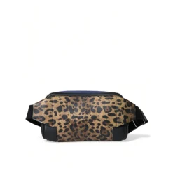 Dolce & Gabbana Bæltetasker*Eksotisk Leopard Læder Bæltetaske Sort
