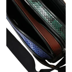 Dolce & Gabbana Bæltetasker*Eksotisk Leopard Læder Bæltetaske Sort