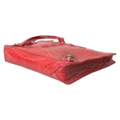 Balenciaga Clutch*Eksotisk Alligator Læder Clutch Rød