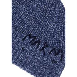 Marni Huer & Kasketter*Elegant Bomuld Beanie Hat Blå