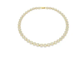 Swarovski Smykker*Elegant d Halskæde med Krystal Gul