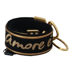 Dolce & Gabbana Tilbehør Til Tasker*Elegant Guld- Skulderrem Sort