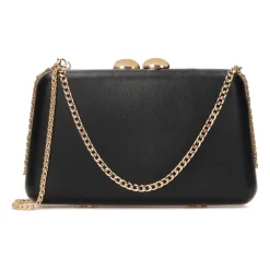 Kazar Clutch*Elegant hånd- og skulderkædehåndtaske Sort