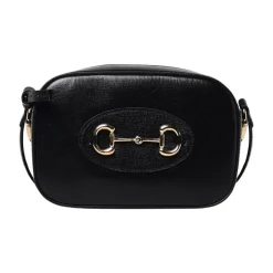 Gucci Skuldertasker*Elegant Horsebit Skuldertaske Sort