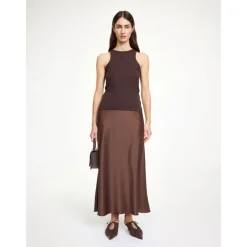 By Malene Birger Nederdele*Elegant Karaffel Maxi Nederdel Brun