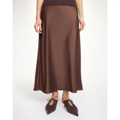 By Malene Birger Nederdele*Elegant Karaffel Maxi Nederdel Brun