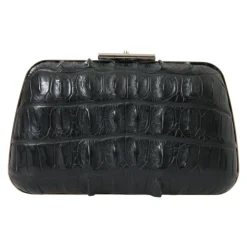Balenciaga Clutch*Elegant krokodilleskind aften clutch Sort