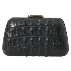 Balenciaga Clutch*Elegant krokodilleskind aften clutch Sort