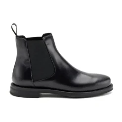 Frau Chelsea Boots*Elegant Læder Chelsea Støvle Sort