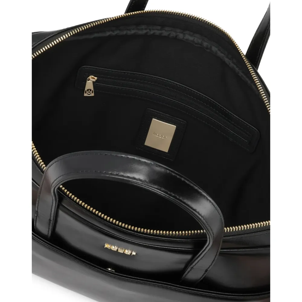 Kazar Laptop Tasker*Elegant læder computertaske Sort