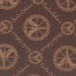 Carlo Colucci Toilettasker*Elegant Logo Print Kosmetikpose Brun