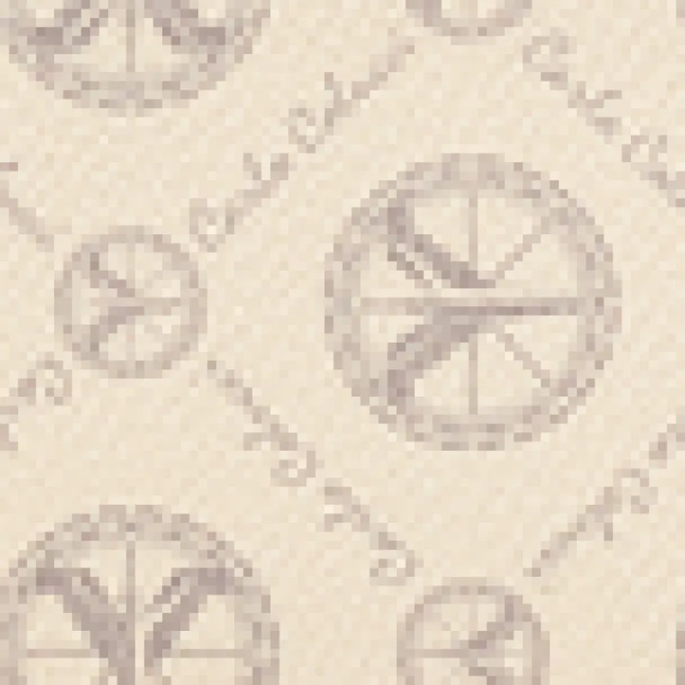 Carlo Colucci Toilettasker*Elegant Logo Print Kosmetikpose Beige