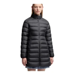 Moncler Jakker*Elegant Mellemlang Dunjakke Sort