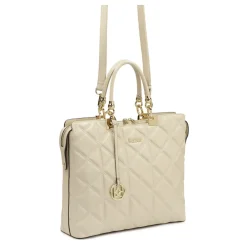 Kazar Laptop Tasker*Elegant quiltet lædertaske Beige