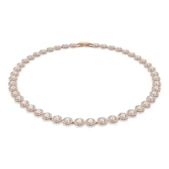 Swarovski Smykker*Elegant Rose Gold Necklace Pink