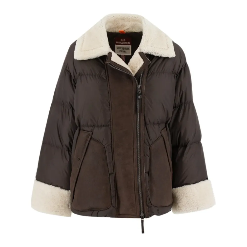 Parajumpers Jakker*Elegant Shearling Dunjakke Brun