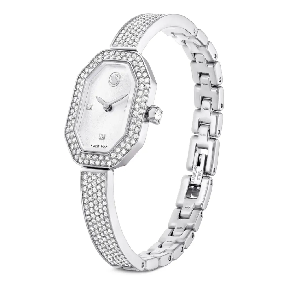 Swarovski Ure*Elegant Sølvur til Kvinder Grå