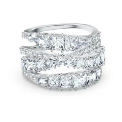 Swarovski Smykker*Elegant Twist Ring Smykkestykke Grå