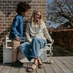 Woden Sandaler*Elegante flade sandaler med Natural Soft Technology Grøn